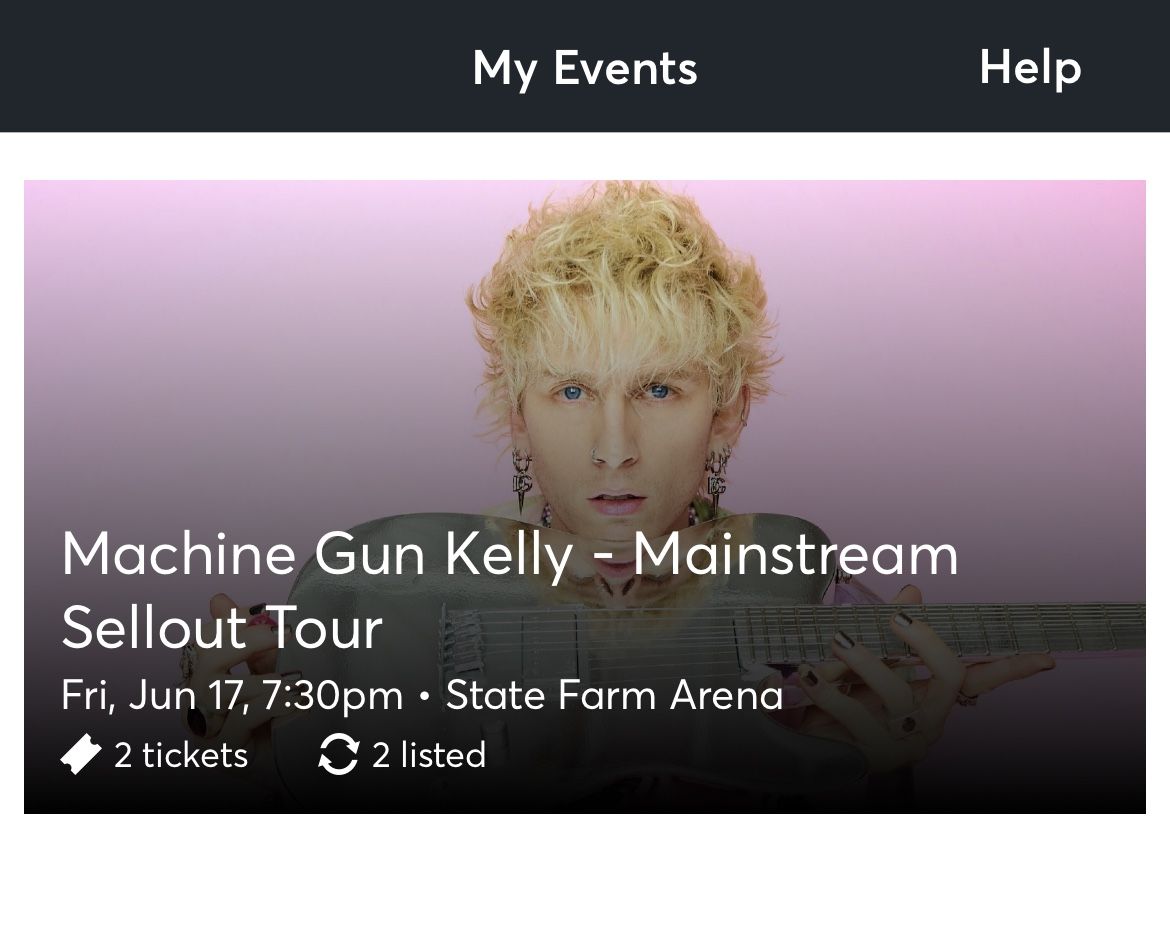 MGK Mainstream sellout Tickets - 2 Available