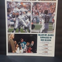 Miami Dolphins Great Dan Marino Record Breaker Poster Board