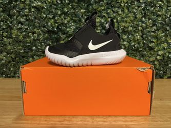 Nike Flex Runner TD Toddler Shoes Black White Size 5C - Lightly Used With Box
