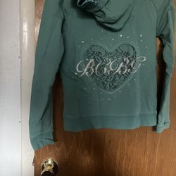 Turquoise BCBG Zip Up Hoodie