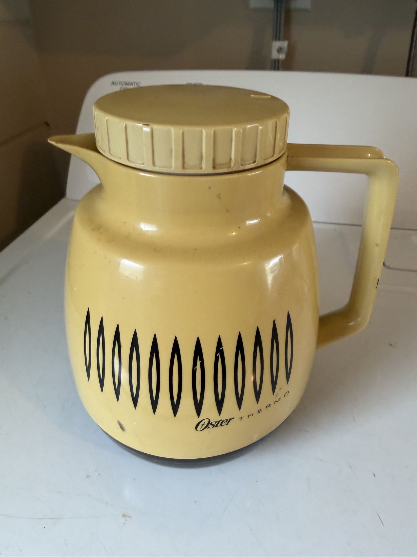 MCM Oster Thermo Insulated Pitcher Coffee Carafe Thermal Beige Brown
