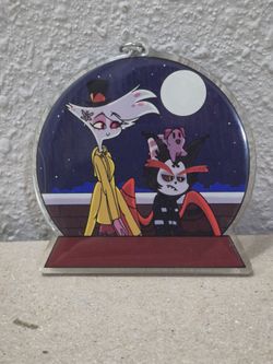HuskerDust Hazbin Hotel || Coraline Themed Keychain