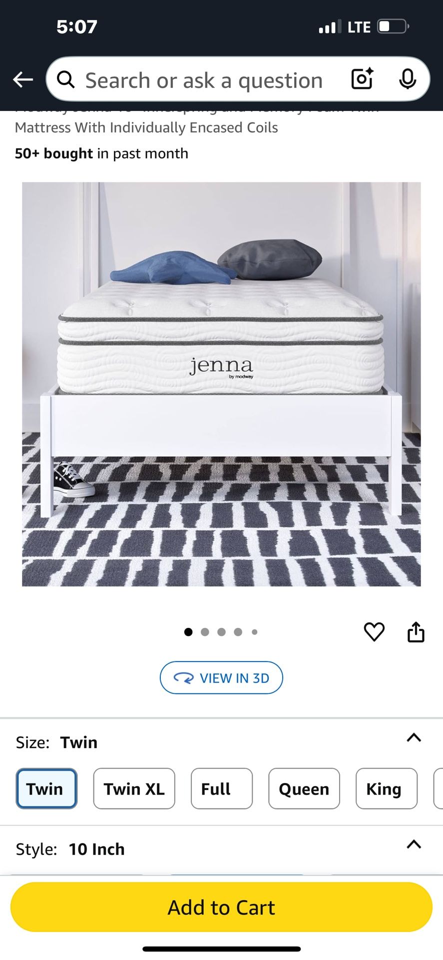 Bunk Bed Frame And Twin Mattress