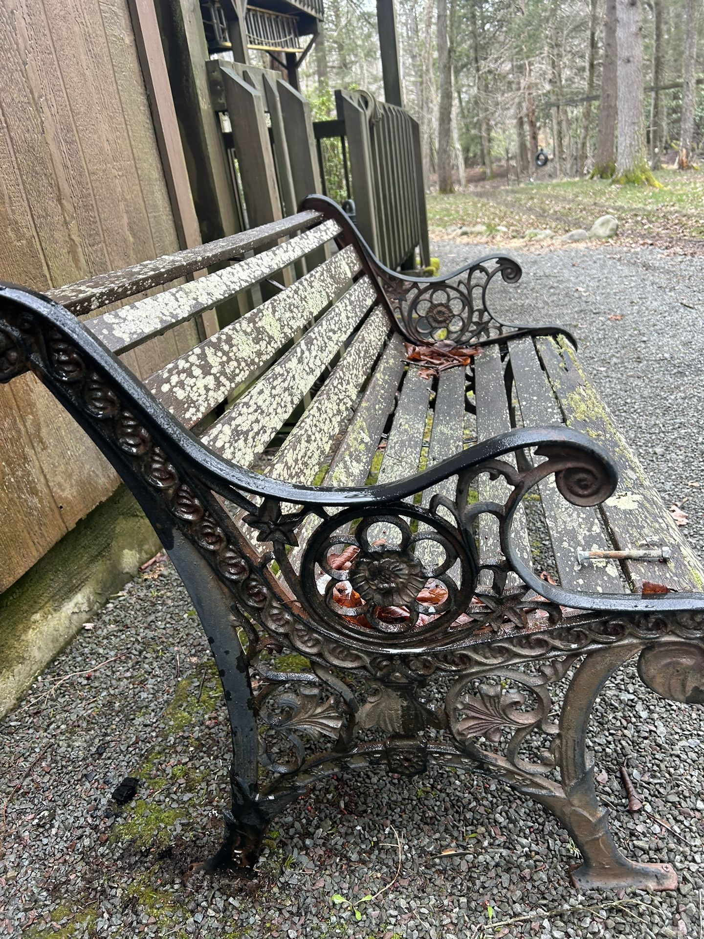 Forget The Wood But Beautiful Iron Bench Ends