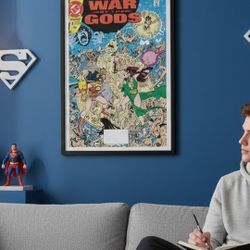 War of the Gods #4 Wonder Woman (16" X 12") Cover Replica Poster Print DC Comics. NO FRAME POSTER PRINT ONLY. This is a copy of the DC comic book cove