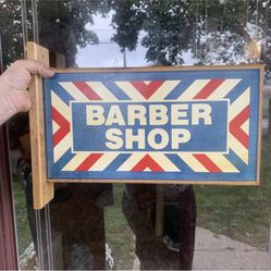 Barber Signn Double Sided