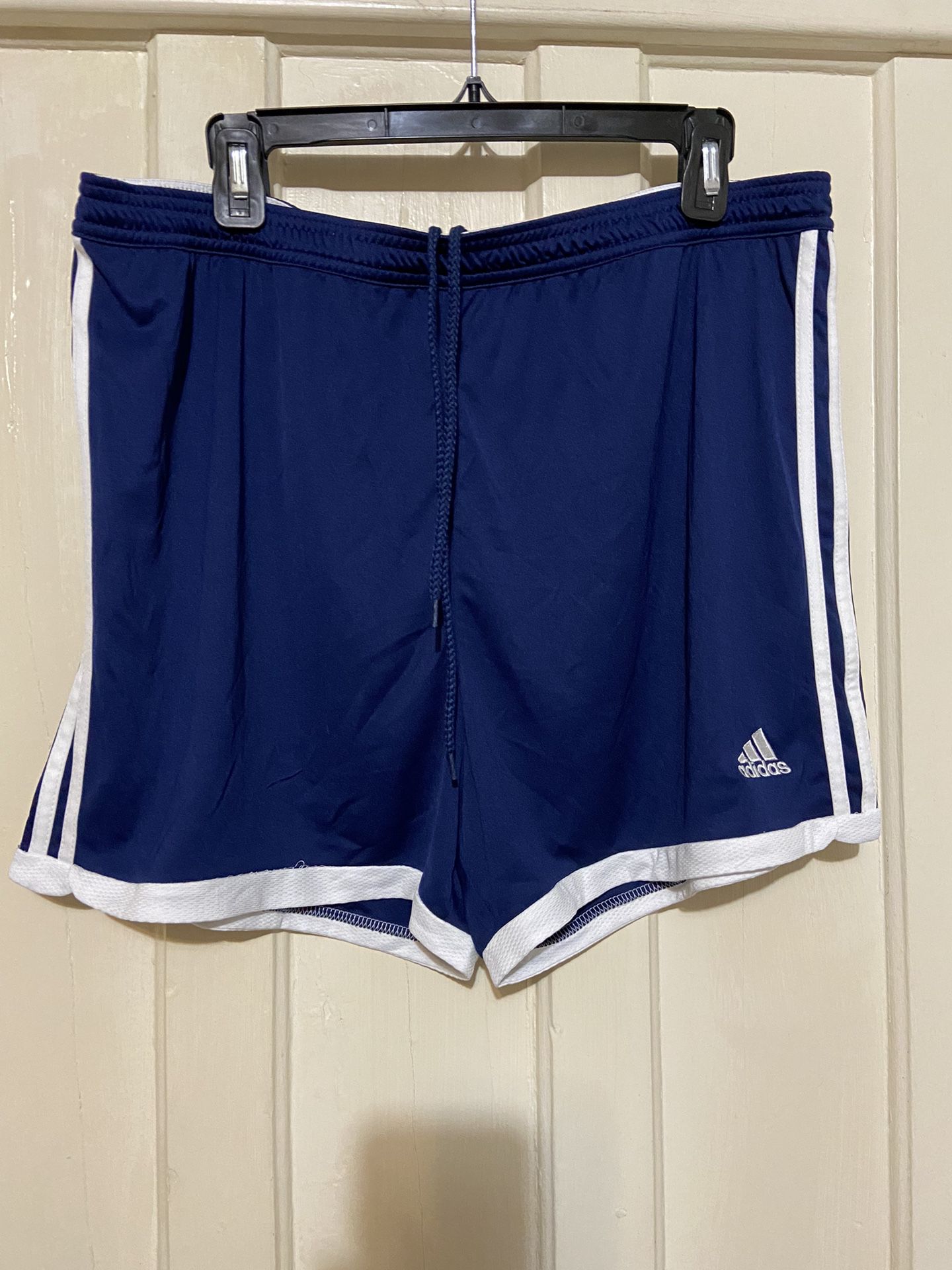 Adidas Claimcool Mens Shorts Size XL Navy Blue White 3 Stripe Sports Casual Athletic