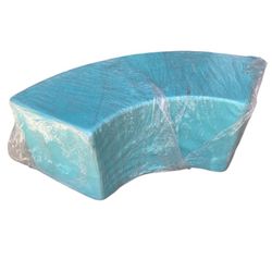 Kids Toddlers Seating Play Curve Foam Furniture Classroom Daycare Preschool Playroom Children Factory 30”x30”x16” Blue/Green Made in USA NEW