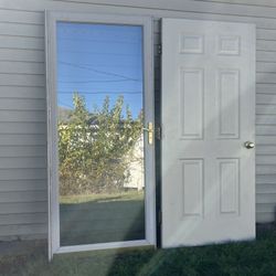 36" X 80" Almond Doors (Both For $120)