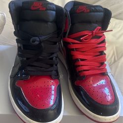 Air Jordan 1 Retro High Patent Bred 