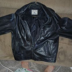 Leather jacket and vest 