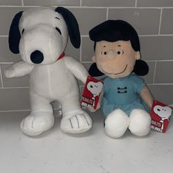 Peanuts Snoopy And Lucy Plush 
