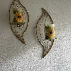 wall sconces with 2 candles