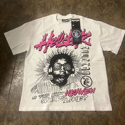 White and Pink Hellstar T-Shirt