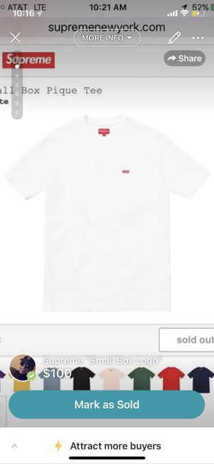 Supreme Small Box Logo Tee White Medium For Sale In Los Angeles Ca Offerup