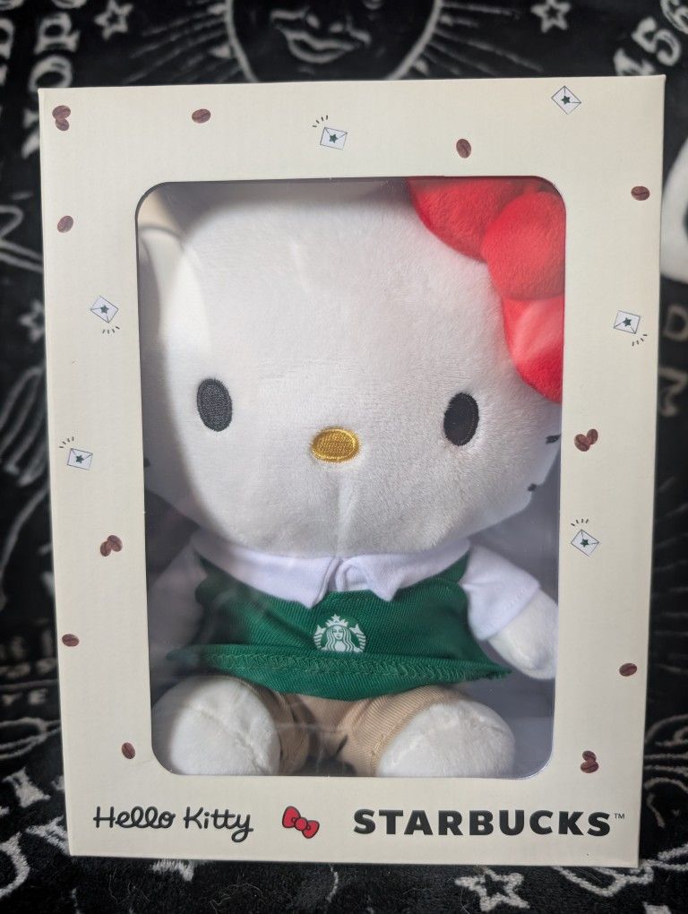 Hello Kitty Starbucks Exclusive Plush Brand New 