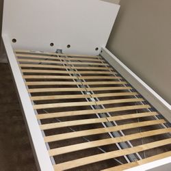 White IKEA Bed Frame 