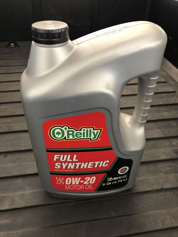Oreilly Full Synthetic 0W20 5 Qts Motor Oil Sealed for Sale in Glendale, AZ OfferUp