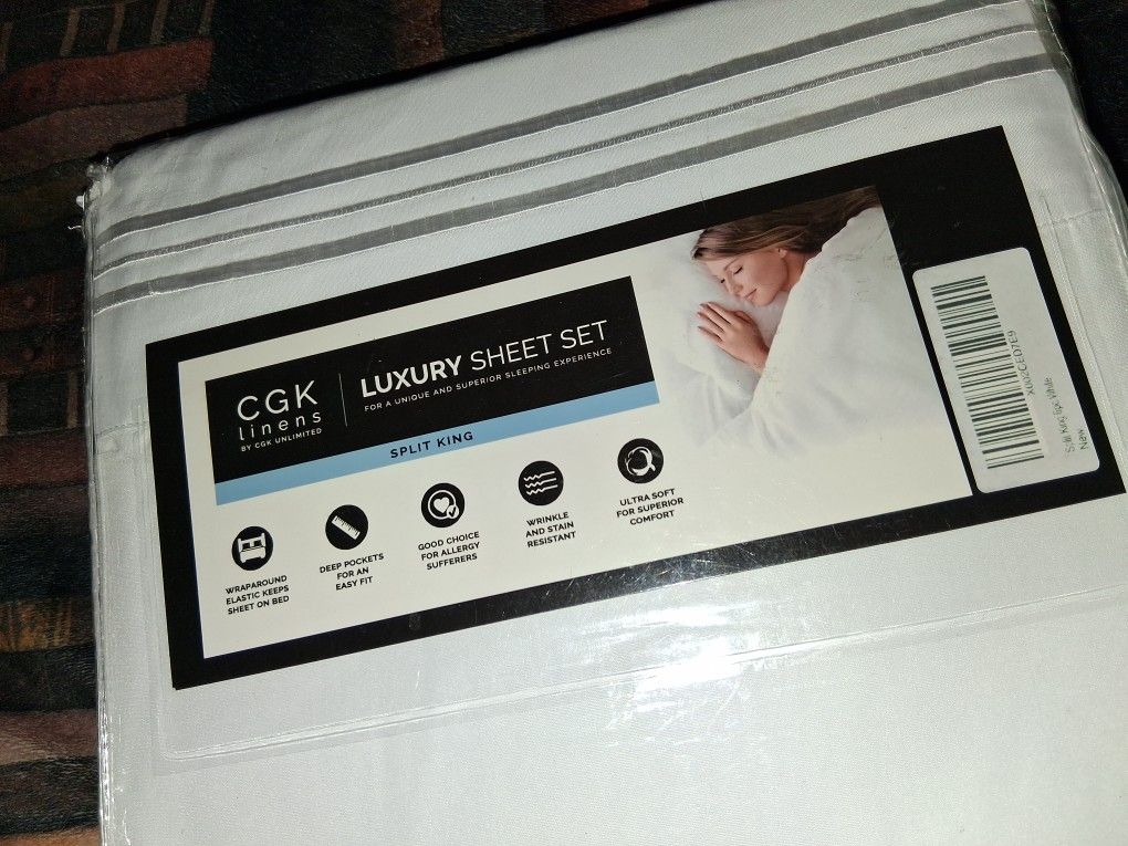 CGJ LUXURY SHEET SET SPLIT KING