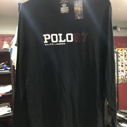  XL and Large polo ralph lauren shirt long sleeve black