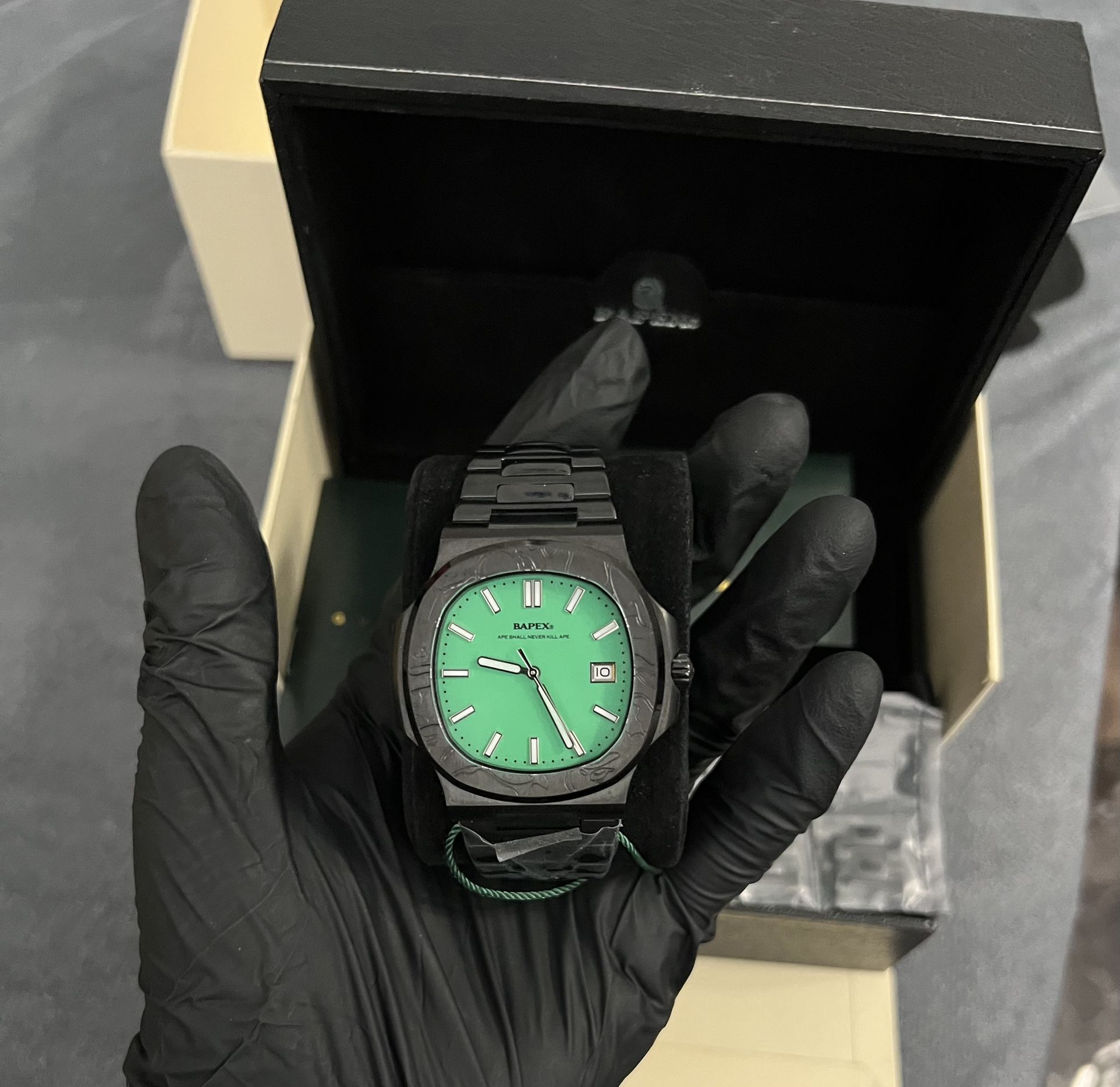 BAPE Type 10 BAPEX Watch Black (Green Face)