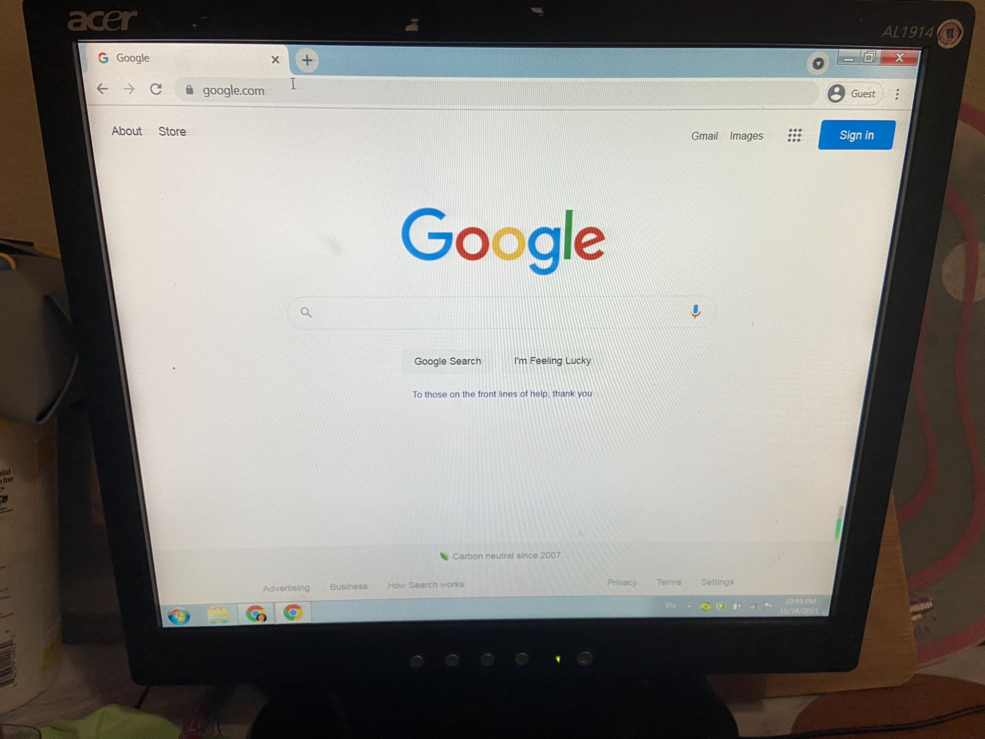 Acer AL1914 LCD Monitor - 19"