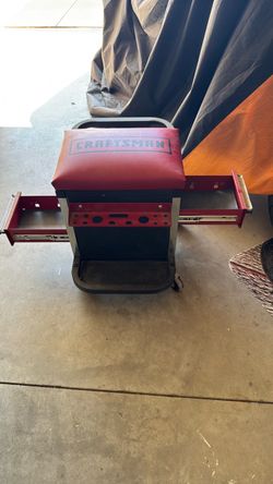 Craftsman Rolling Mechanic Seat with Drawers