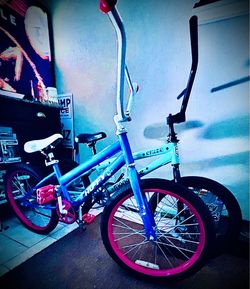 Huffy BMX Bike Blue and Pink girls