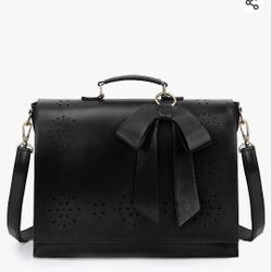 Women's Briefcase Vegan Leather Laptop Bag

