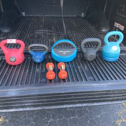 Home Gym Package Deal 2- Dumbbells And Kettlebells 