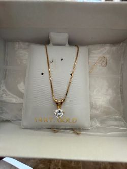 Gold 14 k necklaces with 14 k pendant