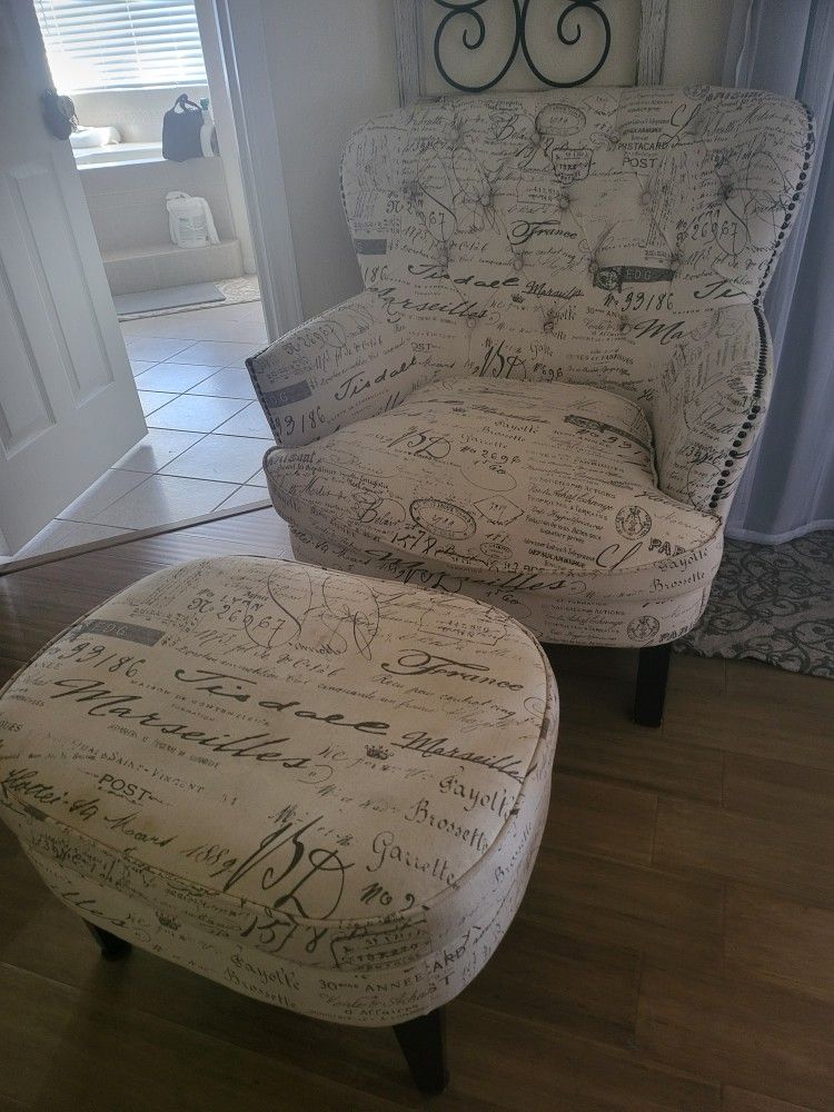 Chair And Ottoman