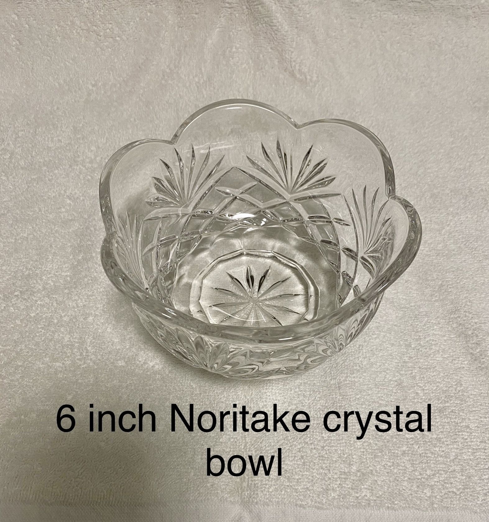 6 inch Noritake crystal bowl