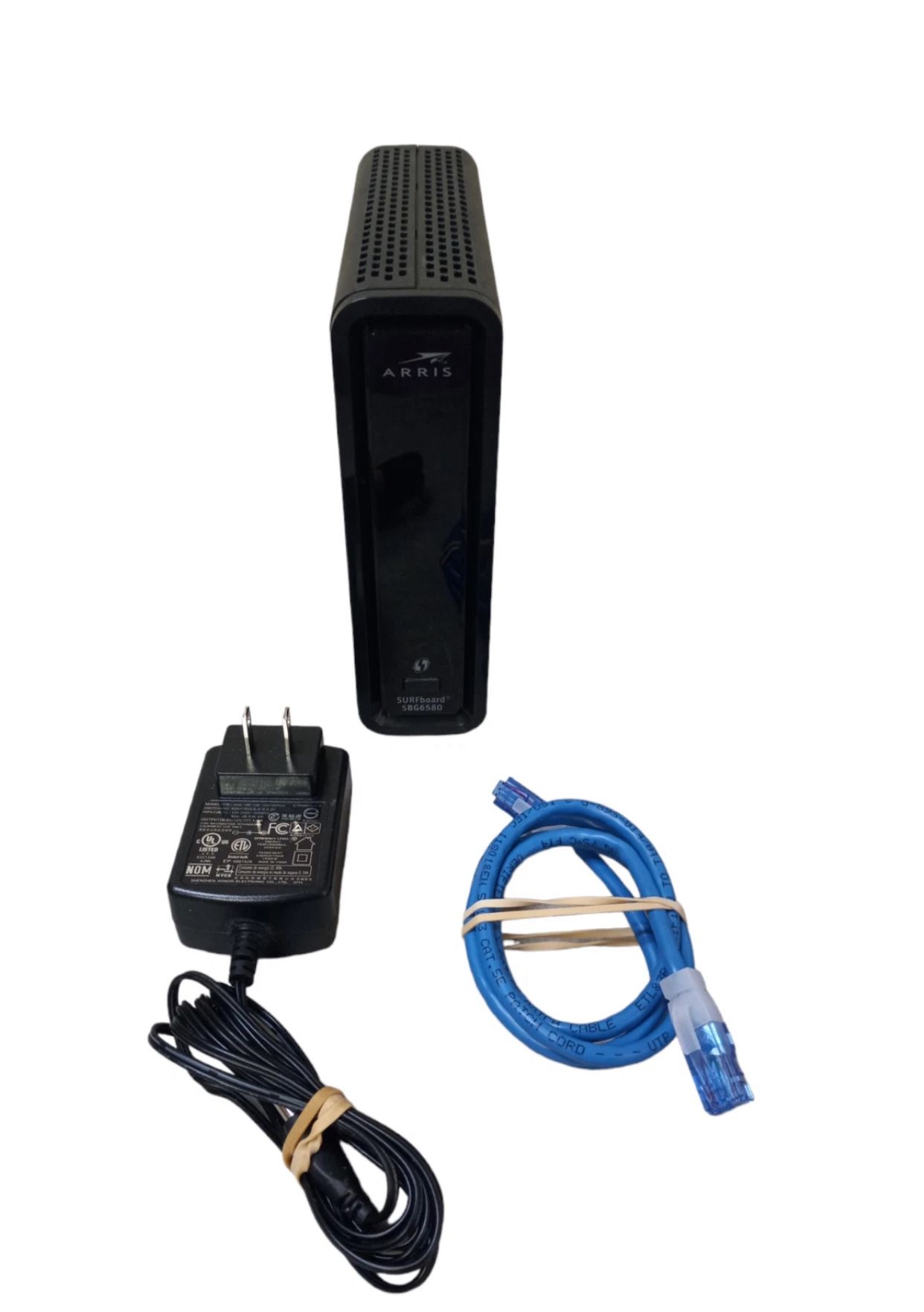 Motorola ARRIS SURFboard SBG6580 DOCSIS 3.0 Cable Modem w/ AC Adapter & Ethernet