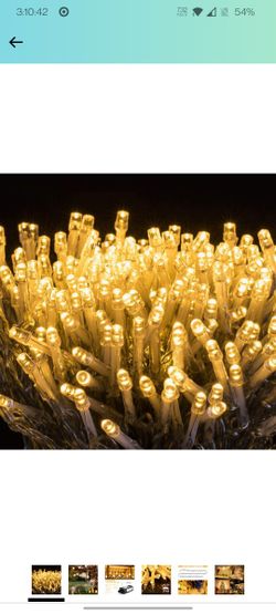 LED Outdoor Christmas Lights, Elegear Long Strand 328FT 500 LEDs Christmas Fairy Lights, Waterproof 8 Modes Indoor Outdoor Decorative String Lights fo