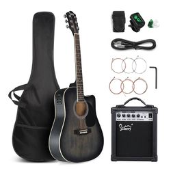 NEW - Full Size 6 Strings Acoustic Electric Guitar