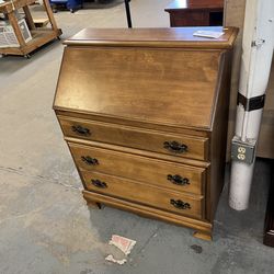 Vintage Wood Secretary Desk Dresser (in store)