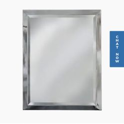 ALLEN ROTH CROME RECTANGULAR BATHROOM MIRROR 3 FEET LONG BY 27 INCHES WIDE BRAND NEW