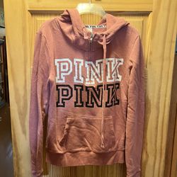 Pink Zippered Sweatshirt 
