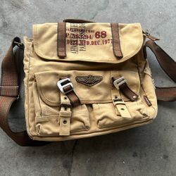 Military Canvas Bike Messenger Bag