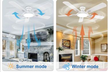 TCL 52" White Low Profile Ceiling Fan with Light & Remote
