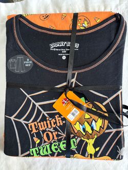 Looney Tunes Tweety Bird Halloween 2-Piece Pajama Set Size Small