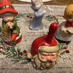 Vintage , Christmas Bells plus Angel figure (4 pcs)