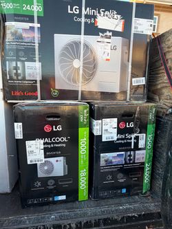 New LG 18000 Btu Heating and Cooling Mini Split 18k 230v
