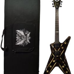 Dean Dimebag Electric Guitar - Black with stars with Bag - Women Mens MUSIC GIFT Party Holidays Wedding Christmas 