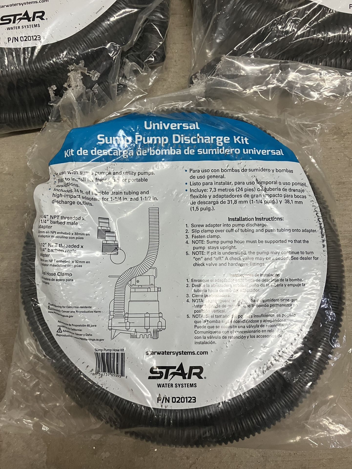 Universal Sump Pump Discharge Kits
