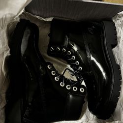 Timberland Boots Veneda Carter Patent Leather Boots 7.5