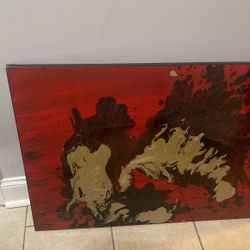 Original 36 x 24 Lilliana B from 1996 abstract painting