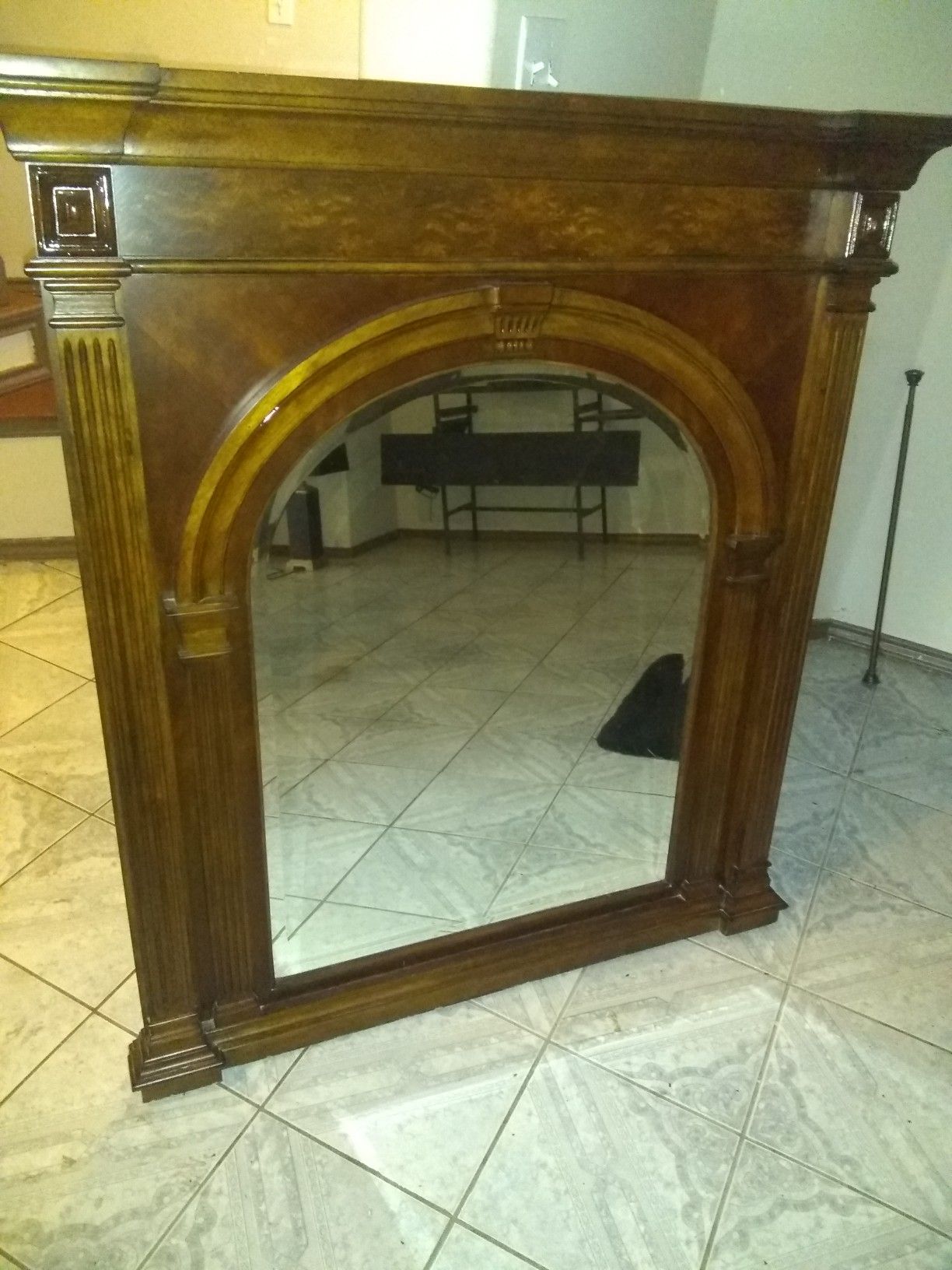 Big wooden frame mirror,New Products : American Fashion Style Bags On Sale