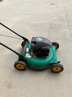 Perfect running simple push lawnmower AND I accept broken push mowers traded in!!